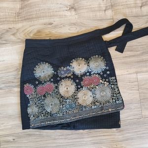 Scotch and Soda beaded wrap skirt